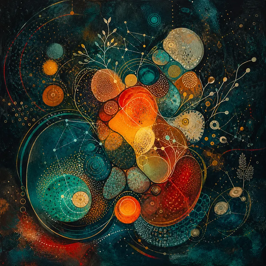 Image abstraite art-thérapie en groupe